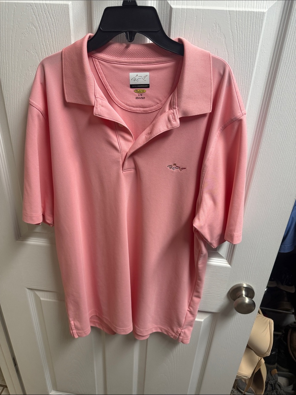 Greg Norman Collection Pink Performance Polo